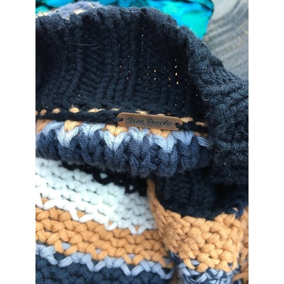 Free People Women's Size Large Devon Knit Long Sleeve Sweater - Picture 6 of 6